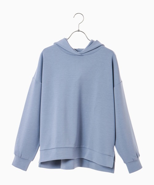 Honeys（ハニーズ）の「きれいめパーカー（パーカー・レディース・ブラック/パープル/オリーブ/アイボリー/モカ/ブルー系その他/グレイッシュベージュ・LL/S/M/L）」の21枚目の写真