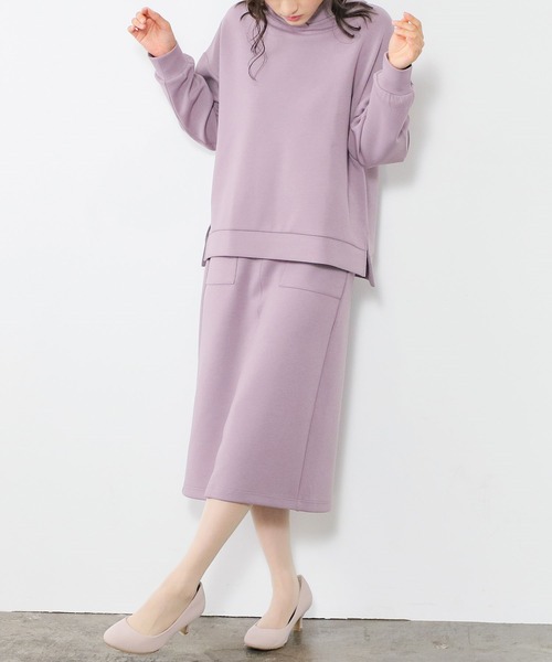 Honeys（ハニーズ）の「きれいめパーカー（パーカー・レディース・ブラック/パープル/オリーブ/アイボリー/モカ/ブルー系その他/グレイッシュベージュ・LL/S/M/L）」の12枚目の写真