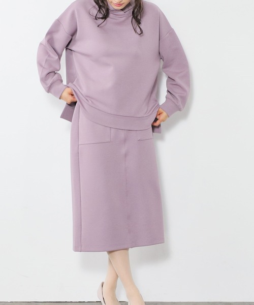 Honeys（ハニーズ）の「きれいめパーカー（パーカー・レディース・ブラック/パープル/オリーブ/アイボリー/モカ/ブルー系その他/グレイッシュベージュ・LL/S/M/L）」の13枚目の写真