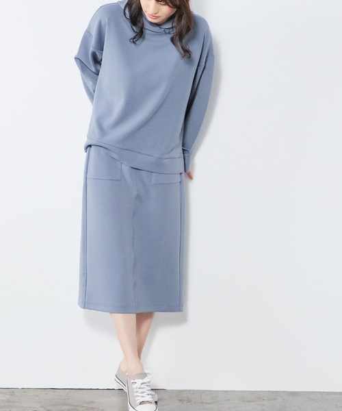 Honeys（ハニーズ）の「きれいめパーカー（パーカー・レディース・ブラック/パープル/オリーブ/アイボリー/モカ/ブルー系その他/グレイッシュベージュ・LL/S/M/L）」の19枚目の写真