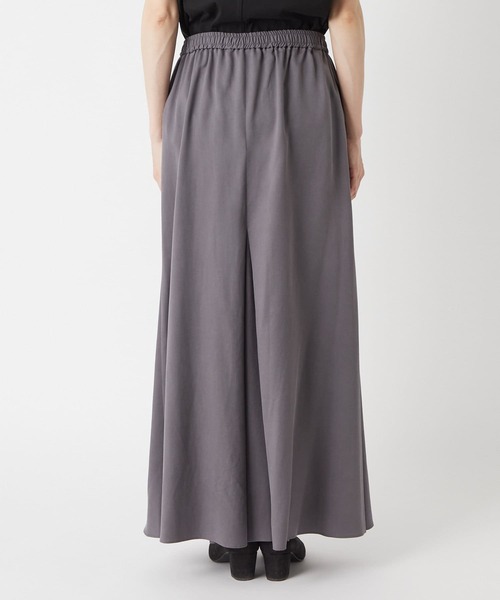 RIVE DROITE（リヴドロワ）の「軽やかで上品な素材が女性らしさを演出　ツイルロングスカート（スカート・レディース・ベージュ/チャコールグレー・36/38）」の7枚目の写真