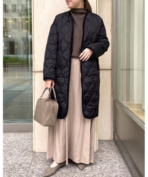 RIVE DROITE（リヴドロワ）の「軽やかで上品な素材が女性らしさを演出　ツイルロングスカート（スカート・レディース・ベージュ/チャコールグレー・36/38）」の18枚目の写真