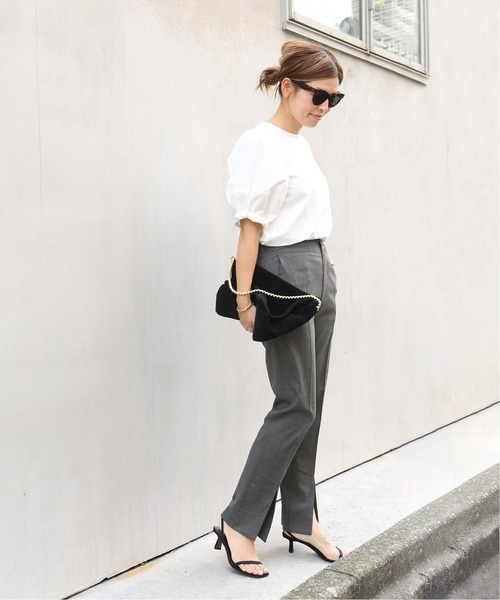 CINOH（チノ）の「【CINOH/チノ】 SLIT パンツ（その他パンツ・レディース・チャコールグレー・34/38/36）」の8枚目の写真