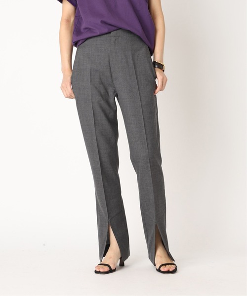 CINOH（チノ）の「【CINOH/チノ】 SLIT パンツ（その他パンツ・レディース・チャコールグレー・34/38/36）」の9枚目の写真