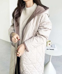 GeeRA | キルティングフーディロングコート(ダウンジャケット/コート)