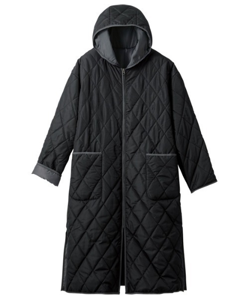 GeeRA（ジーラ）の「キルティングフーディロングコート（ダウン