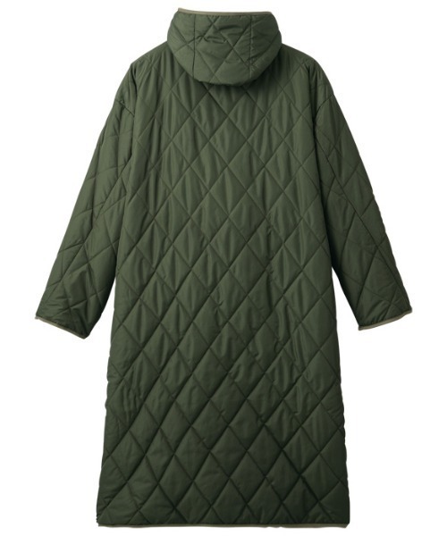 GeeRA（ジーラ）の「キルティングフーディロングコート（ダウンジャケット/コート・レディース・ブラック/アイボリー/カーキ/ブラウン・LARGE/XX-LARGE/X-LARGE/MEDIUM）」の9枚目の写真