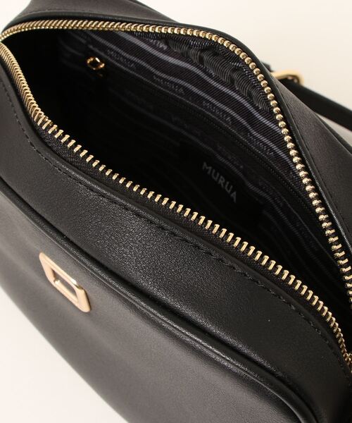 MURUA（ムルーア）の「MURUA (ムルーア) ミニショルダーバッグ MR-B1013 SQUARE METAL2（ショルダーバッグ・レディース・ブラック/ベージュ/ライム・FREE）」の5枚目の写真