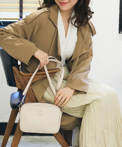 MURUA（ムルーア）の「MURUA (ムルーア) ミニショルダーバッグ MR-B1013 SQUARE METAL2（ショルダーバッグ・レディース・ブラック/ベージュ/ライム・FREE）」の16枚目の写真