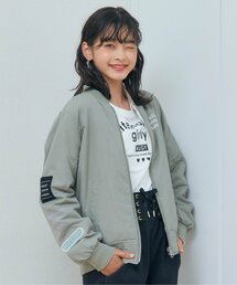 裏フリースリバーシブルブルゾン