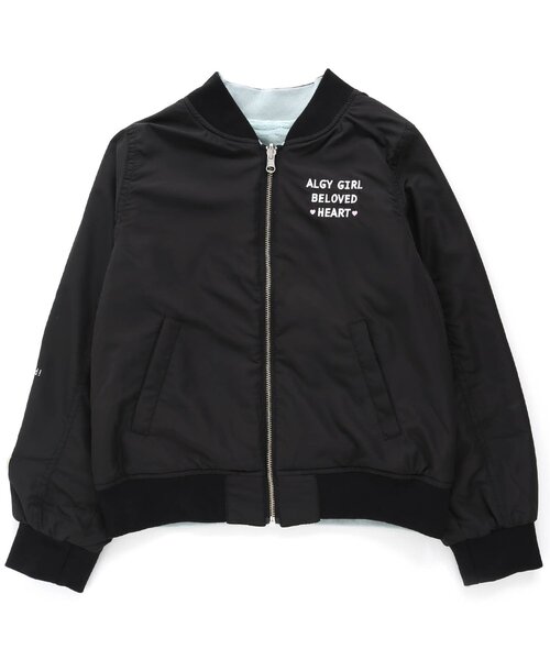 algy（アルジー）の「裏フリースリバーシブルブルゾン（ブルゾン・キッズ・カーキ/ピンク/ブラック・XX-SMALL/XXX-SMALL/MEDIUM/X-SMALL/SMALL）」の2枚目の写真