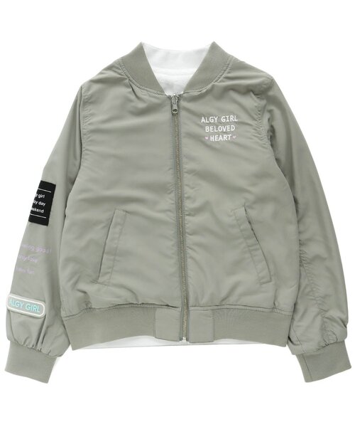 algy（アルジー）の「裏フリースリバーシブルブルゾン（ブルゾン・キッズ・カーキ/ピンク/ブラック・XX-SMALL/XXX-SMALL/MEDIUM/X-SMALL/SMALL）」の7枚目の写真