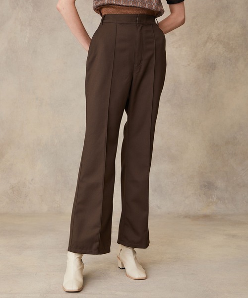 PUBLIC TOKYO（パブリックトウキョウ）の「タフスラックス/フレア（スラックス・レディース・レッド/ブラウン/アイボリー・1/2/3）」の18枚目の写真