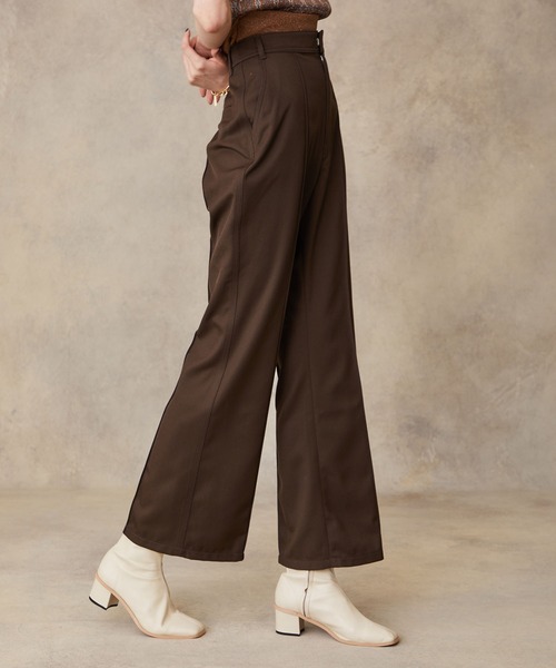 PUBLIC TOKYO（パブリックトウキョウ）の「タフスラックス/フレア（スラックス・レディース・レッド/ブラウン/アイボリー・1/2/3）」の13枚目の写真