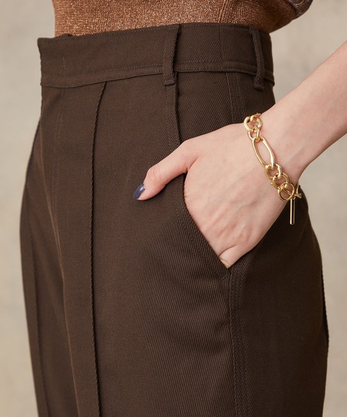 PUBLIC TOKYO（パブリックトウキョウ）の「タフスラックス/フレア（スラックス・レディース・レッド/ブラウン/アイボリー・1/2/3）」の8枚目の写真