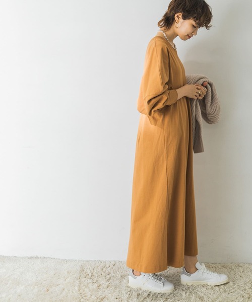 URBAN RESEARCH(アーバンリサーチ)の「デザインスリーブカットワンピース(ワンピース・レディース・モカ/ブルー系その他/キャメル・FREE)」の9枚目の写真