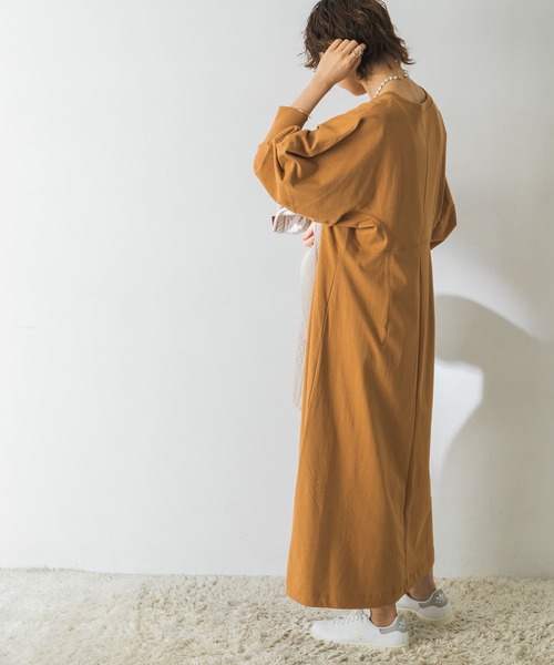 URBAN RESEARCH(アーバンリサーチ)の「デザインスリーブカットワンピース(ワンピース・レディース・モカ/ブルー系その他/キャメル・FREE)」の10枚目の写真