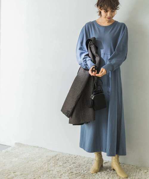 URBAN RESEARCH(アーバンリサーチ)の「デザインスリーブカットワンピース(ワンピース・レディース・モカ/ブルー系その他/キャメル・FREE)」の16枚目の写真