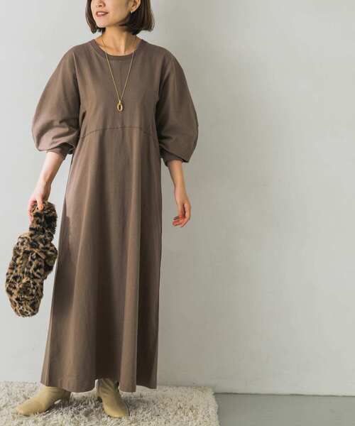 URBAN RESEARCH(アーバンリサーチ)の「デザインスリーブカットワンピース(ワンピース・レディース・モカ/ブルー系その他/キャメル・FREE)」の21枚目の写真