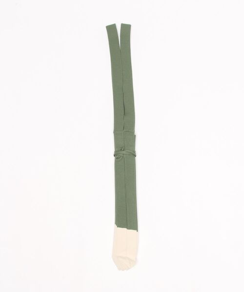 SPRUCE（スプルース）の「<SPRUCE/スプルス>ツートーンプリーツトート（トートバッグ・レディース・ベージュ/カーキオリーブ/サーモンピンク・ONE SIZE）」の5枚目の写真