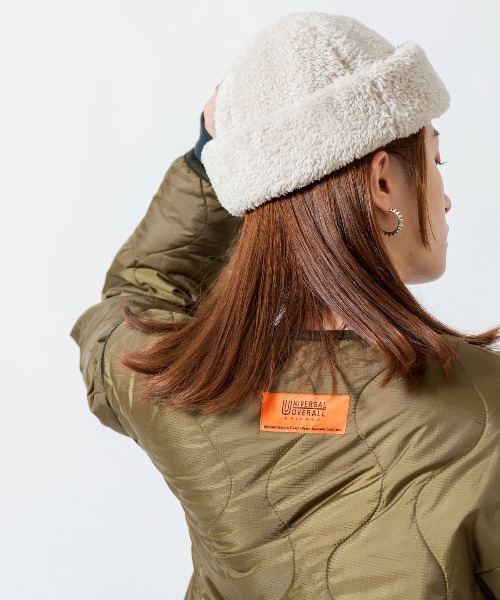 halo commodity（ハロ　コモディティー）の「[HALO COMMODITY/ハロ コモディティー] KUNA ボアフリースキャップ（ハット・レディース・モカ/ブラック/アイボリー・F）」の17枚目の写真