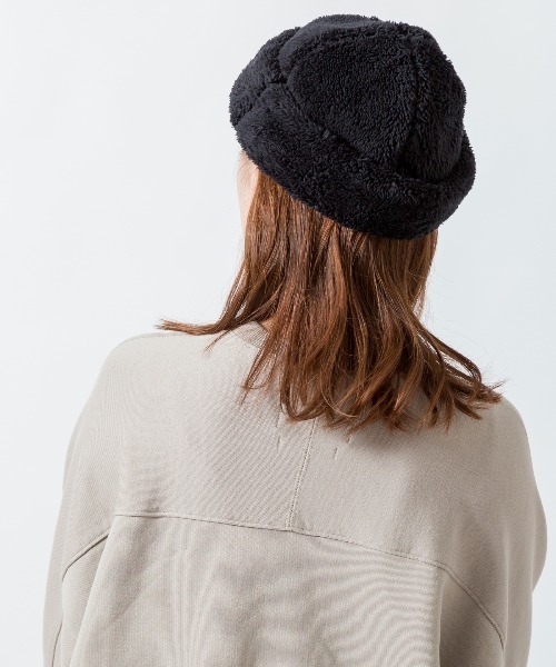 halo commodity（ハロ　コモディティー）の「[HALO COMMODITY/ハロ コモディティー] KUNA ボアフリースキャップ（ハット・レディース・モカ/ブラック/アイボリー・F）」の15枚目の写真