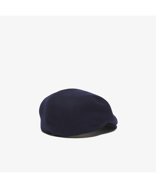 LACOSTE（ラコステ）の「メルトンシグネチャーハンチング（ハンチング/ベレー帽・メンズ・ネイビー/チャコール・FREE）」の4枚目の写真