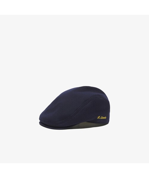 LACOSTE（ラコステ）の「メルトンシグネチャーハンチング（ハンチング/ベレー帽・メンズ・ネイビー/チャコール・FREE）」の5枚目の写真
