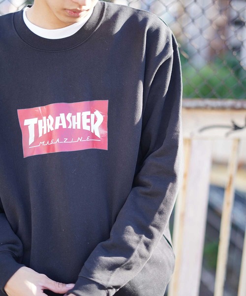 セール Crumple Crew Sweat スラッシャークルーネックスウェットトレーナー スウェット Thrasher スラッシャー のファッション通販 Zozotown