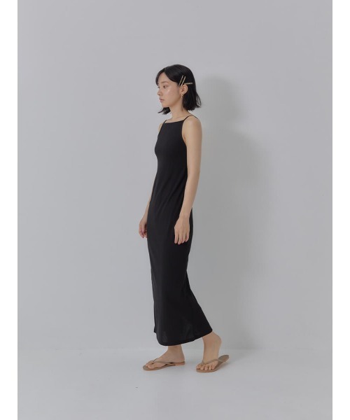 Ayla(アイラ)の「boat neck long cami(ワンピース・レディース・ベージュ/ブラック・FREE)」の10枚目の写真
