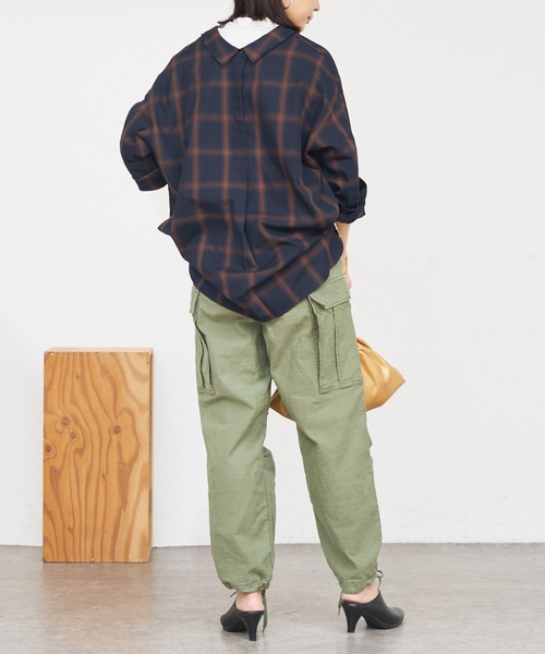 MASTER&Co(マスターアンドコー)の「【MASTER&Co./マスターアンドコー】CHINO M-65 6POCKETS FIELD PANTS(カーゴパンツ・レディース・オリーブ/ホワイト・X-SMALL/SMALL)」の20枚目の写真