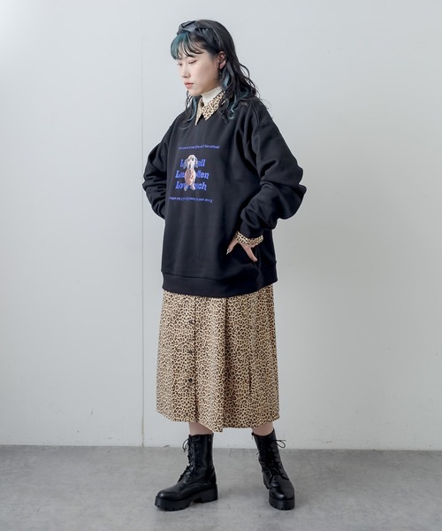 RASVOA（ラスボア）の「パターンスリットロングシャツ（シャツワンピース・レディース・ブラウン/オフホワイト・FREE）」の22枚目の写真