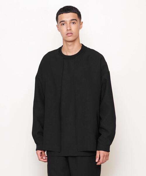 UNITED ARROWS & SONS（ユナイテッドアローズアンドサンズ）の「＜UNITED ARROWS & SONS by DAISUKE OBANA +10＞ Ⅰ CREW CARDIGAN/カーディガン（カーディガン/ボレロ・メンズ・ブラック/ダークグレー・S/M/L）」の9枚目の写真