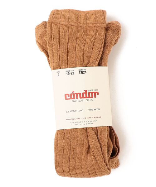 SHIPS（シップス）の「condor:サスペンダー リブ タイツ（タイツ/ストッキング・キッズ・レンガ/ワイン/ライトグリーン・90）」の3枚目の写真