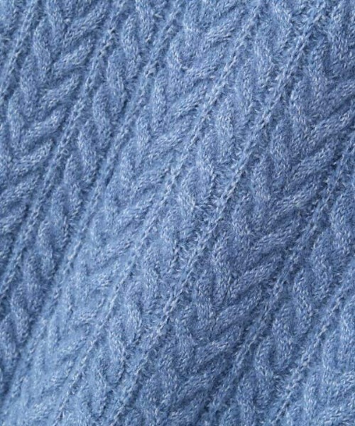 N.（N. Natural Beauty Basic）（エヌエヌナチュラルビューティーベーシック）の「◆ケーブルニットマーメイドスカートセットアップ（ワンピース・レディース・ブラウン/グレー/ブルー・MEDIUM）」の21枚目の写真