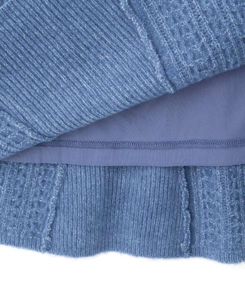 N.（N. Natural Beauty Basic）（エヌエヌナチュラルビューティーベーシック）の「◆ケーブルニットマーメイドスカートセットアップ（ワンピース・レディース・ブラウン/グレー/ブルー・MEDIUM）」の20枚目の写真