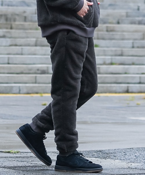 希少✨パーリーゲイツ ロゴ刺繍 ロゴワッペン ボア フリースパンツ ブラック KANGOL（カンゴール）の「『KANGOL/カンゴール』ワンポイント刺繍ボア