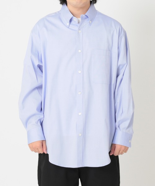 JOURNAL STANDARD relume(ジャーナルスタンダード レリューム)の「【relume SPORTS WEAR】ボタンダウン オーバーサイズ レギュラーシャツ(シャツ/ブラウス・メンズ・パープル/ブルー/グリーン・MEDIUM/LARGE)」の16枚目の写真