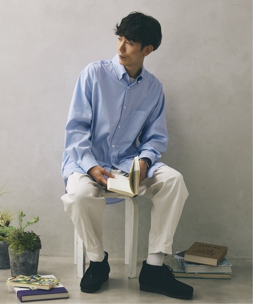 JOURNAL STANDARD relume(ジャーナルスタンダード レリューム)の「【relume SPORTS WEAR】ボタンダウン オーバーサイズ レギュラーシャツ(シャツ/ブラウス・メンズ・パープル/ブルー/グリーン・MEDIUM/LARGE)」の7枚目の写真