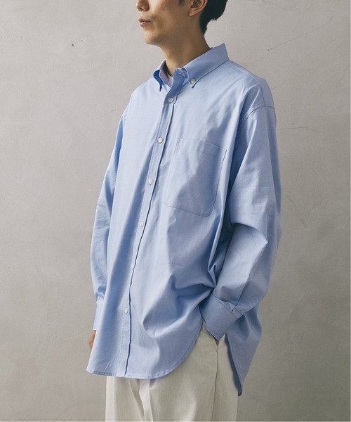 JOURNAL STANDARD relume(ジャーナルスタンダード レリューム)の「【relume SPORTS WEAR】ボタンダウン オーバーサイズ レギュラーシャツ(シャツ/ブラウス・メンズ・パープル/ブルー/グリーン・MEDIUM/LARGE)」の8枚目の写真