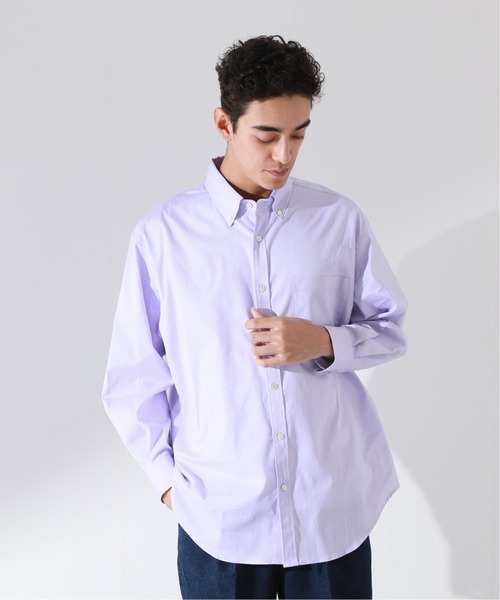 JOURNAL STANDARD relume(ジャーナルスタンダード レリューム)の「【relume SPORTS WEAR】ボタンダウン オーバーサイズ レギュラーシャツ(シャツ/ブラウス・メンズ・パープル/ブルー/グリーン・MEDIUM/LARGE)」の14枚目の写真