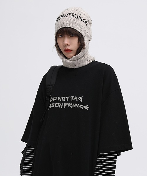 CLANE MUFFLER KNIT CAP グレー CLANE MUFFLER KNIT CAP グレー