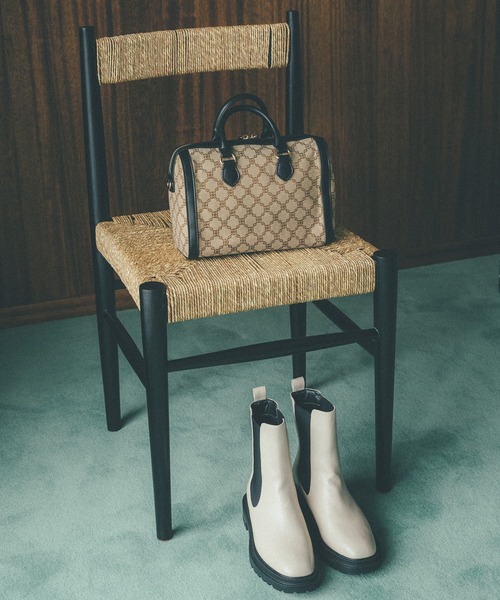 N.（N. Natural Beauty Basic）（エヌエヌナチュラルビューティーベーシック）の「【追加生産】サイドゴアミドルブーツ（ブーツ・レディース・ホワイト/ブラック・MEDIUM/LARGE）」の21枚目の写真