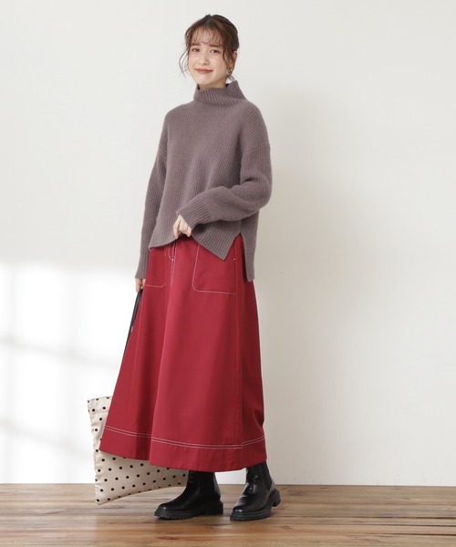 N.（N. Natural Beauty Basic）（エヌエヌナチュラルビューティーベーシック）の「【追加生産】サイドゴアミドルブーツ（ブーツ・レディース・ホワイト/ブラック・MEDIUM/LARGE）」の17枚目の写真