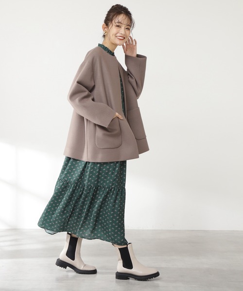 N.（N. Natural Beauty Basic）（エヌエヌナチュラルビューティーベーシック）の「【追加生産】サイドゴアミドルブーツ（ブーツ・レディース・ホワイト/ブラック・MEDIUM/LARGE）」の15枚目の写真