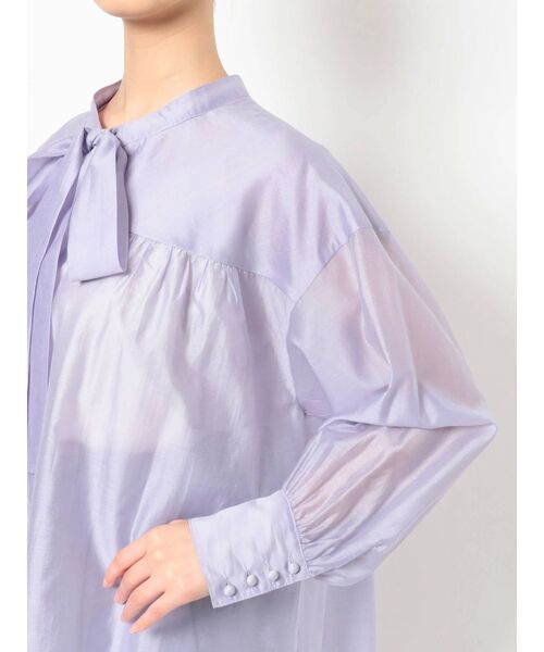 MERCURYDUO（マーキュリーデュオ）の「2WAYシアーギャザーブラウス（シャツ/ブラウス・レディース・ラベンダー/イエロー/オフホワイト・FREE）」の18枚目の写真