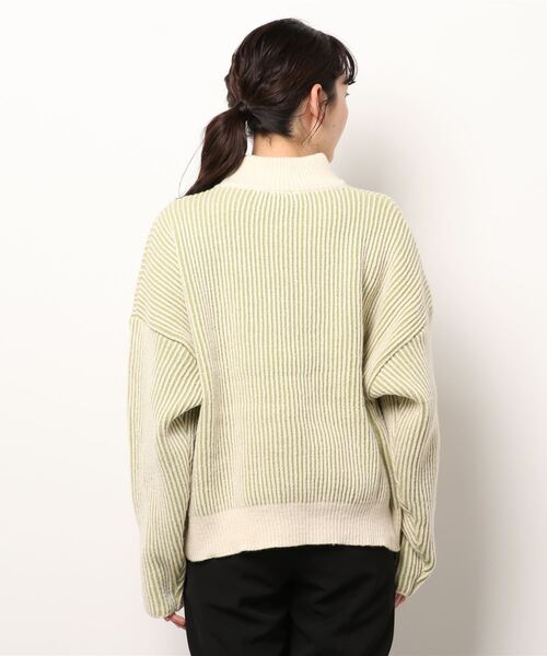 jumelle（ジュメロ）の「ストライプオーバーニット（ニット/セーター・レディース・レッド/グリーン・FREE）」の14枚目の写真