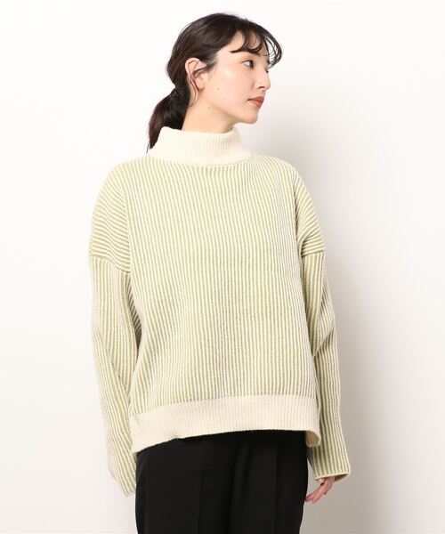 jumelle（ジュメロ）の「ストライプオーバーニット（ニット/セーター・レディース・レッド/グリーン・FREE）」の20枚目の写真