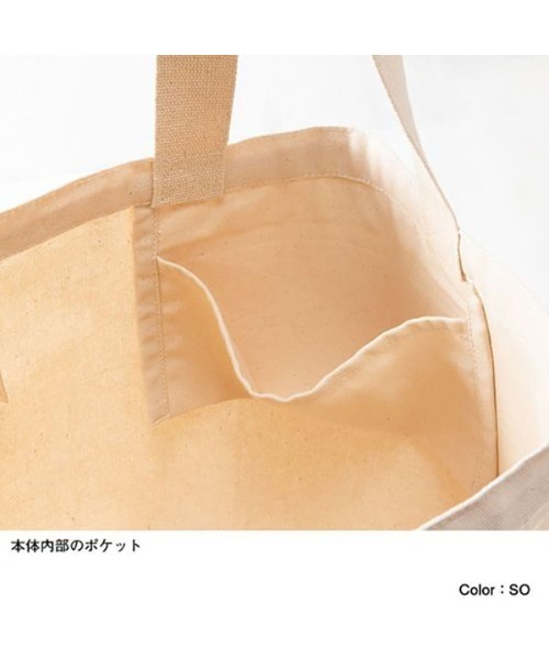 COMPLETE WORKS(コンプリートワークス)の「THE NORTH FACE 「TNF Organic Cotton Tote」 TNFオーガニックコットントート ナチュラル NM81971(ショルダーバッグ・メンズ・ホワイト系1/ホワイト系2/ホワイト系3/ホワイト系4/ホワイト系5・ONE SIZE)」の6枚目の写真