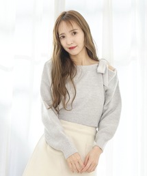 TITTY&CO. | ワンショルメローリボンニット(ニット/セーター)